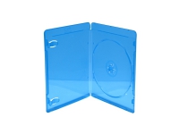MediaRange BOX39-50, Blu-ray, 1 disker, Blå, Gjennomsiktig, Plastikk, 120 mm, Støvresistent, Ripebestandig