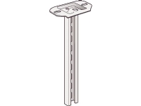 WIBE GROUP Loftpendel 2F, højde 80 mm, bredde 135 mm, længde 865 mm, Varmgalvaniseret