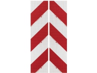 3M High Intensity Grade 3410 3410AP14 Køretøj-advarselsmarkering Hvid (reflekterende), Rød (reflekterende) 2 stk (L x B) 9 m x 141 mm