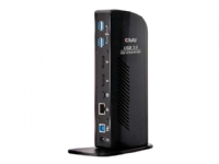 Club3D SenseVision USB 3.0 Dual Display 4K60Hz Docking Station - Dokkingstasjon - USB - DP - GigE
