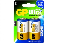 GP Batteries Ultra Plus Alkaline D, Engangsbatteri, D, Alkalinsk, 1,5 V, 2 stykker, 7 år