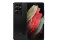 Samsung Galaxy S21 Ultra 5G - 5G smarttelefon - dobbelt-SIM - RAM 12 GB / 128 GB - OLED-display - 6.8 - 3200 x 1440 piksler (120 Hz) - 4x bakkameraer 12 MP, 108 MP, 10 MP, 10 MP - front camera 40 MP - fantomsvart