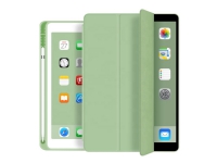 eSTUFF Pencil case - Skjermdeksel for nettbrett - polyuretanlær, termoplast-polyuretan (TPU) - lys grønn - 9.7 - for Apple 9.7-inch iPad (5. generasjon, 6. generasjon)