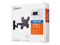 Vogel's WALL series 3145 Full-Motion - Brakett - for flatpanel - svart - skjermstørrelse: 19-43 - veggmonterbar