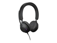 Jabra Evolve2 40 MS Stereo - Hodesett - on-ear - kablet - USB-C - lydisolerende - Certified for Microsoft Teams