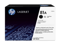 HP 81A svart original LaserJet-tonerkassett, 10500 sider, Sort, 1 stykker