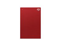 Seagate One Touch HDD STKB2000403 - Harddisk - 2 TB - ekstern (bærbar) - USB 3.2 Gen 1 - rød - med 2-års Seagate Rescue Data Recovery