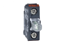SCHNEIDER ELECTRIC Kontakt element. Hvid. Blok med integreret LED for bundmontering i xAL kasse 230 V AC