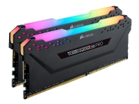 CORSAIR Vengeance RGB PRO - DDR4 - sett - 16 GB: 2 x 8 GB - DIMM 288-pin - 3200 MHz / PC4-25600 - CL16 - 1.35 V - ikke-bufret - ikke-ECC - svart