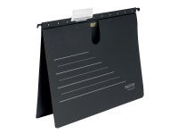 Leitz ALPHA - Hengeperm - for A4 - med fliker - svart, light gray print