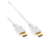 InLine 5m, HDMI - HDMI, 5 m, HDMI Type A (Standard), HDMI Type A (Standard), 4096 x 2160 piksler, 3D, Hvit