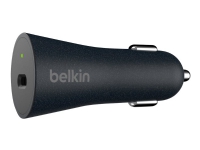Belkin BOOST CHARGE Car Charger - Bilstrømadapter - 27 watt - QC 4+ (USB-C) - på kabel: USB-C - svart