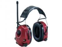 3M 7000108376, Hodebånd, Svart, Rød, 30 dB, Trådløs, Batteri