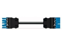 Mellemkabel 4M PVC Eca Hunstik - hanstik, blå