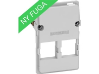 LAURITZ KNUDSEN Dataudtag FUGA T3 - 1,5 modul indsats, for 2 stk. Systimax konnektor, leveres uden konnektor og afdækning