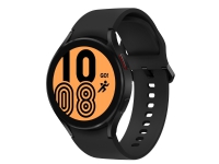 Samsung Galaxy Watch4 - 44 mm - svart - smartklokke med sportsbånd - display 1.36 - 16 GB - NFC, Wi-Fi, Bluetooth - 4G - 30.3 g