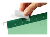 Hængemappefane Esselte klar 50x15 mm m/indstik - (25 stk.)