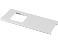 HAGER Lågudsnit 1SO/BR 130 PH enkelt modul for Opus Længde 250 mm, hulstart 40 mm Perlehvid ral 9016 plast
