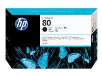 HP 80 - 350 ml - svart - original - blekkpatron - for DesignJet 1050c, 1050c plus, 1055cm, 1055cm plus