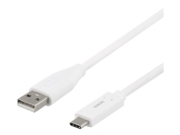 DELTACO USBC-1011M - USB-kabel - USB-C (hann) til USB (hann) - 2 m - hvit