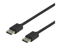 DELTACO DP8K-1015 - DisplayPort-kabel - DisplayPort (hann) til DisplayPort (hann) - DisplayPort 1.4 - 1.5 m - 8K-støtte - svart