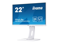 iiyama ProLite XUB2294HSU-W1 - LED-skjerm - 22 (21.5 synlig) - 1920 x 1080 Full HD (1080p) @ 75 Hz - VA - 250 cd/m² - 3000:1 - 4 ms - HDMI, VGA, DisplayPort - høyttalere - matt hvit