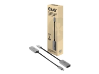 Club 3D CAC-1567 - DisplayPort-adapter - USB-C (hann) til DisplayPort (hunn) - DisplayPort 1.4 - 22 cm - aktiv, 8K-støtte