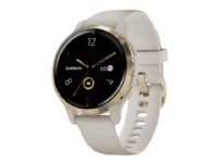 Garmin Venu 2S - 40 mm - lett gull - sportsur med bånd - silikon - lys sand - håndleddstørrelse: 110-175 mm - display 1.1 - Bluetooth, Wi-Fi, ANT+ - 38.2 g