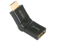 ICIDU - HDMI-adapter - HDMI hann til HDMI hunn - svart
