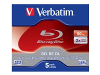 Verbatim - 5 x BD-RE DL - 50 GB 2x - CD-eske