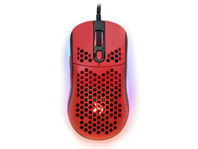 Arozzi Favo Ultra Light Gaming Mus Sort og Rød