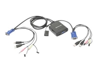 IOGEAR GCS72U - KVM / lydsvitsj - 2 x KVM/lyd - 1 lokalbruker - stasjonær
