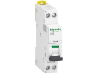 SCHNEIDER ELECTRIC Acti9 automatsikring, 1P + N, 10A, 230V 6/10 kA, C-karakteristik, enkelt terminal, bredde 18 mm