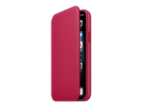 Apple Folio - Lommebok for mobiltelefon - lær - bringebær - for iPhone 11 Pro