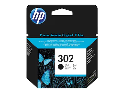 HP Blekk 302 Sort