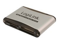 LogiLink Cardreader USB 2.0 external Alu, 480 Mbit/s, 0 - 70 °C, -40 - 70 °C