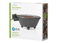 Nedis BBQE112BK - Utegrill - elektrisk - svart