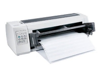 Lexmark Forms Printer 2580n+ - Skriver - S/H - punktmatrise - 297 x 559 mm - 240 x 144 dpi - 9 pin - inntil 618 tegn/sek - USB, LAN