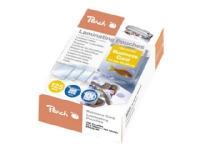 Peach - 125 mikroner - 100-pack - glanset - 60 x 90 mm lamineringspunger