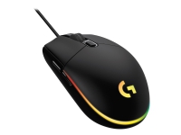 Logitech Gaming Mouse G203 LIGHTSYNC - Mus - optisk - 6 knapper - kablet - USB - svart