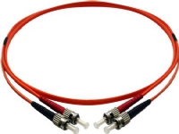 OPTIFAB Patchkabel ST-ST 50/125 OM2 multimode, duplex, længde: 10,0 meter, farve: orange med LSZH kappe.