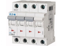 EATON Automatsikring, 4 Polet, 16A, B-Karakteristik, 6 kA, 400 V, bredde 4 moduler