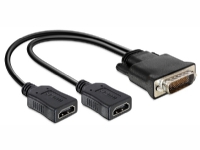 Delock - Video adapter - HDMI hunn til DMS-59 hann - 25 cm