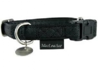 Zolux Adjustable Collar Mac Leather 25 mm - black