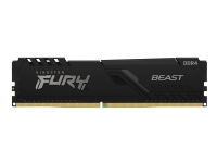Kingston FURY Beast - DDR4 - sett - 8 GB: 2 x 4 GB - DIMM 288-pin - 2666 MHz / PC4-21300 - CL16 - 1.2 V - ikke-bufret - ikke-ECC - svart