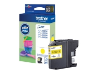 Brother LC221Y - Gul - original - blekkpatron - for Brother DCP-J562DW, MFC-J480DW, MFC-J680DW, MFC-J880DW