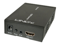 Lindy AV extenders, AV-mottaker, 3840 x 2160 piksler, Cat5e,Cat6, 100 m, 480i,1080p, 4,95 Gbit/s