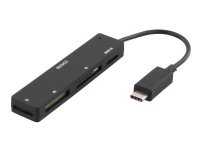 DELTACO UCR-154 - Kortleser (MS PRO, MS PRO Duo, microSD, SDHC, MS Micro) - USB 2.0