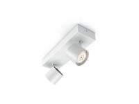 Philips WarmGlow LED Dobbelt Star-spotlys, Overflateegnet, Ikke-utskiftbare pærer, 2 ampuller, LED, 9 W, 2700 K