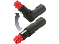 Stik Sikkerhedsuniversalstik (kan vinkles) med hul til 3 mm LED ProCar Winkelb.Sicherheits-Unistecker 8A/6-24V 12/24 V 8 A Skruekontakt